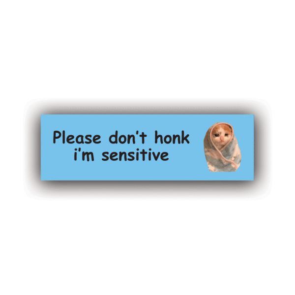 PLEASE DON'T HONK I'M SENSITIVE